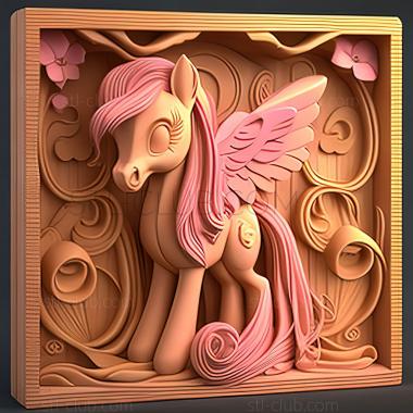 3D мадэль Святая Флаттершай из My Little Pony Дружба — это чудо (STL)